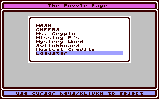 Puzzle Page #114, The - Commodore 64 game