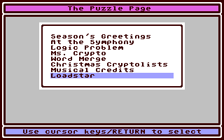 Puzzle Page #115, The - Commodore 64 game