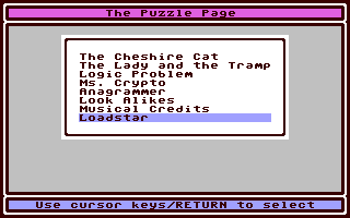 Puzzle Page #116, The - Commodore 64 game