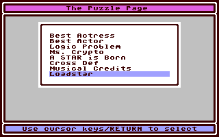 Puzzle Page #118, The - Commodore 64 game