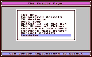 Puzzle Page #119, The - Commodore 64 game