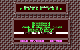 Puzzle Page #168, The - Commodore 64 game