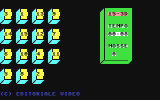 Quindici-3D - Commodore 64 game