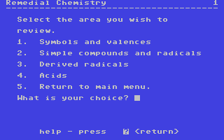 Remedial Chemistry