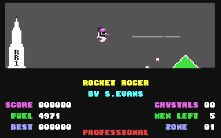 Rocket Roger - Commodore 64 game