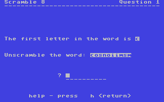 Scramble 8 - Commodore 64 game