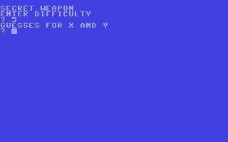Secret Weapon - Commodore 64 game