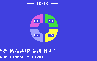 Senso - Commodore 64 game