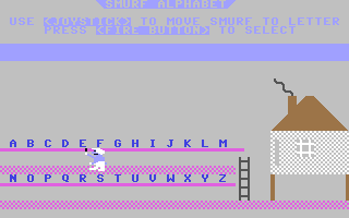 Smurf Alphabet - Commodore 64 game