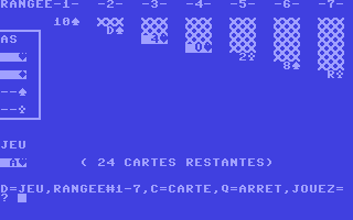 Solitaire - Commodore 64 game