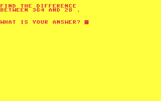 Solving Word Problems in Math - Commodore 64 game