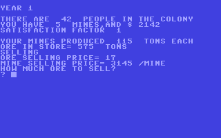 Space Mines - Commodore 64 game