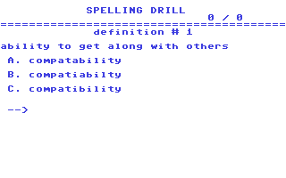 Spelling Drill #007