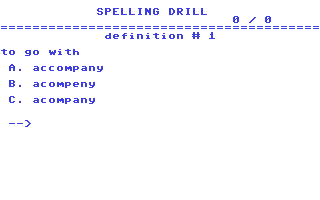 Spelling Drill #008