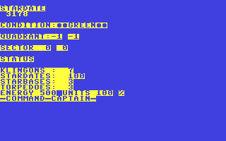 Star Trek - Commodore 64 game