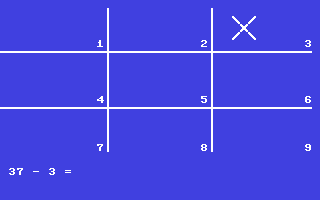 Substraction Tic Tac Toe