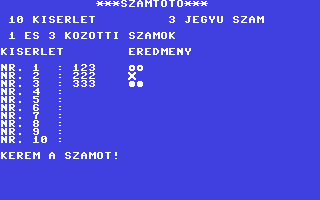 Szamtoto - Commodore 64 game