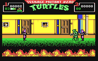 Teenage Mutant Hero Turtles - The Coin-Op! - Commodore 64 game