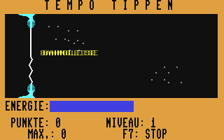 Tempo Tippen - Commodore 64 game