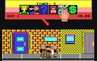 Three Stooges , The - Commodore 64 game