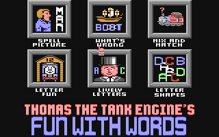 Thomas the Tank Engine's Fun with Words - Commodore 64 game