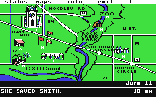 Ticket to Washington, DC - Commodore 64 game