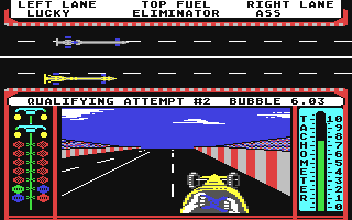 Top Fuel Eliminator - Commodore 64 game