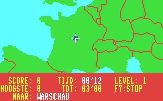 Topografie Europa - Commodore 64 game