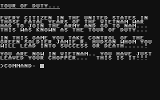 Tour of Duty - Commodore 64 game