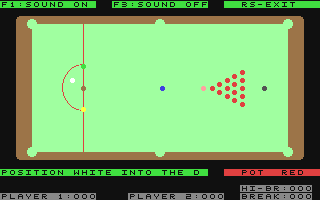 Tournament Snooker - Commodore 64 game