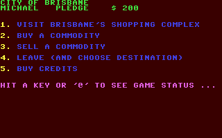 Trader II - Commodore 64 game