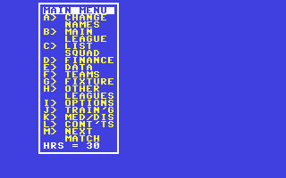 Treble Champions - Commodore 64 game