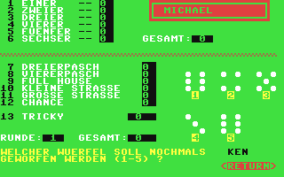 Tricky Dices - Commodore 64 game
