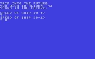 Trip into the Future - Commodore 64 game