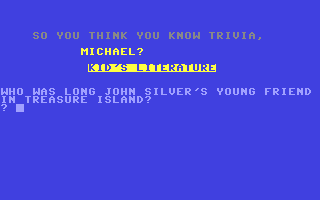 Trivial Drivel - Commodore 64 game