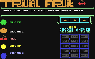 Trivial Fruit - Commodore 64 game