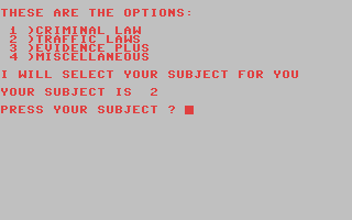 Trivial Law - Commodore 64 game
