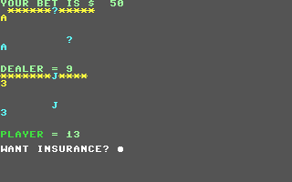 Twenty One - Commodore 64 game