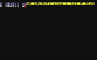 Typing - Commodore 64 game