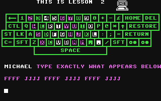 Typing Tutor - Commodore 64 game