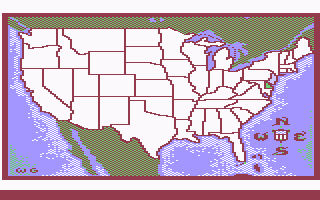 United States Adventure - Commodore 64 game