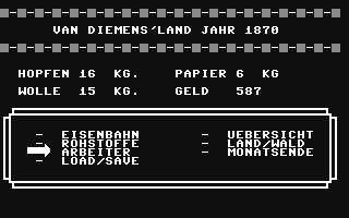 van Diemen's Land - Commodore 64 game