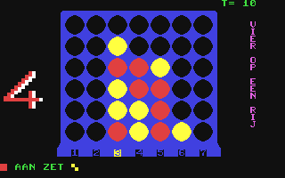 vier op een Rij - Commodore 64 game