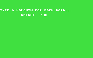 vocabulary Builders - Commodore 64 game