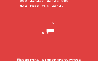 Wander Words - Commodore 64 game