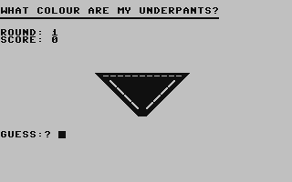 What Colour Are My Underpants?