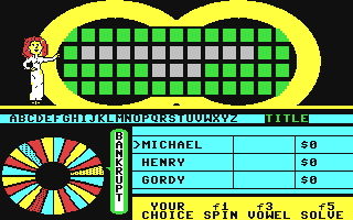 Wheel of Fortune - First Edition - Commodore 64 game