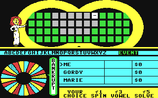 Wheel of Fortune - Third Edition - Commodore 64 game