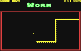 Worm v9 - Commodore 64 game