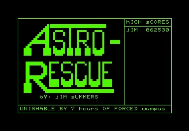 Astro-Rescue by Jim Summers